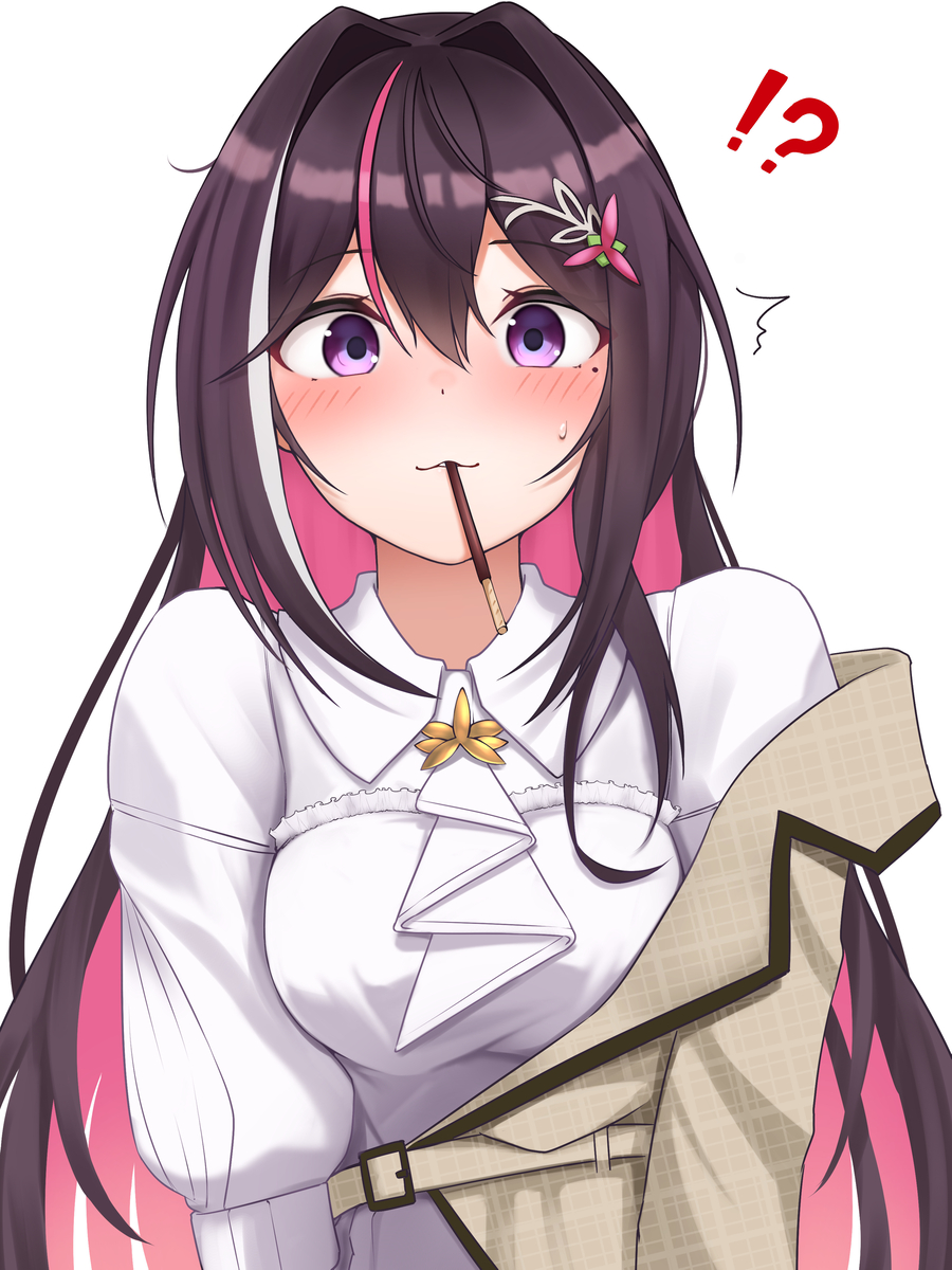 This is a pixiv picture whose title is ポッキーゲーム.