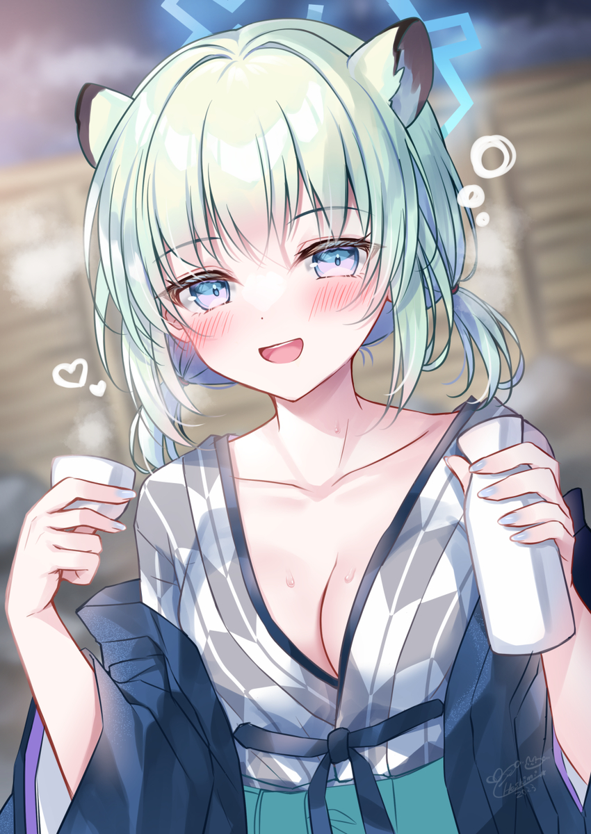 This is a pixiv picture whose title is 温泉シグレ♨️.