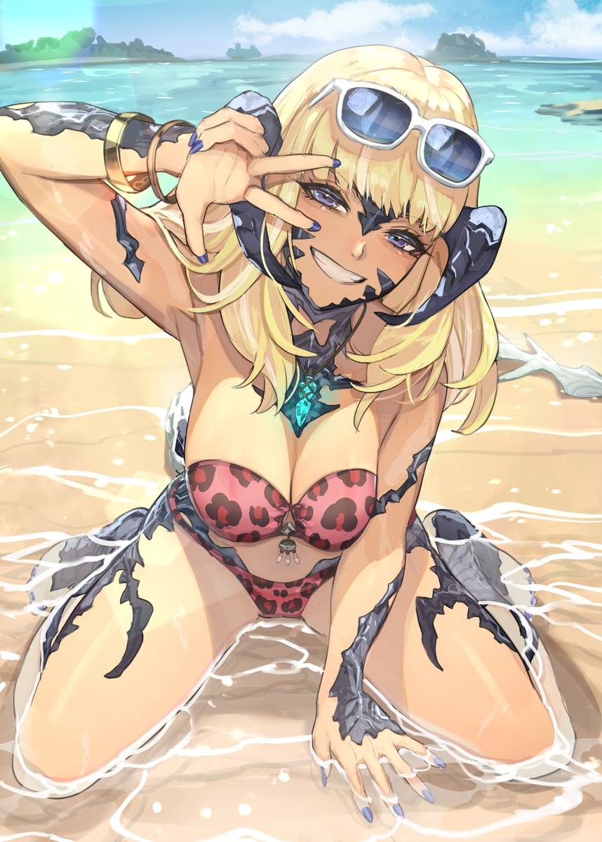 This is a pixiv picture whose title is まだ夏は終わらない.