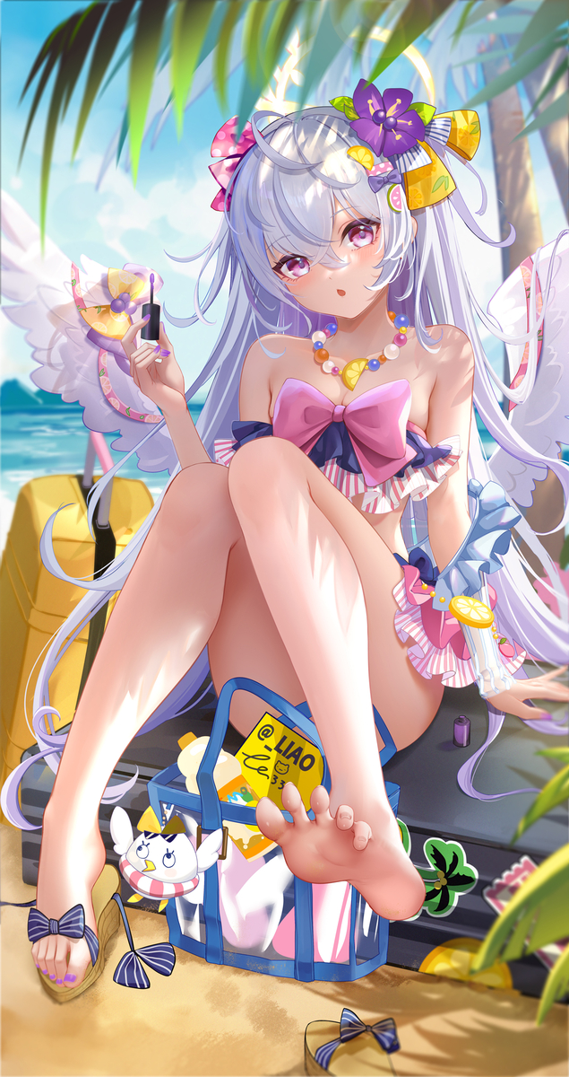 This is a pixiv picture whose title is Shirasu Azusa 🎀.