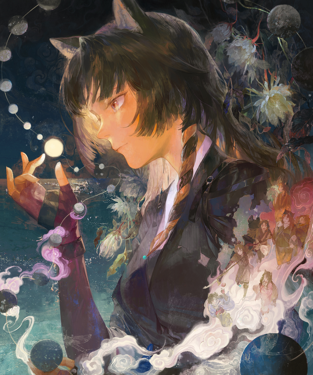 This is a pixiv picture whose title is 雲游記.