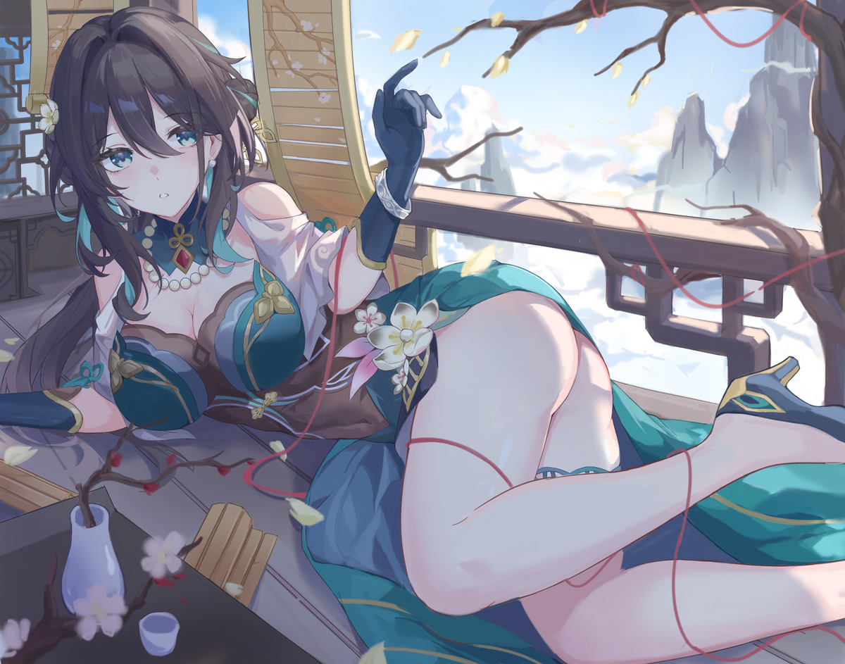 This is a pixiv picture whose title is 阮梅.