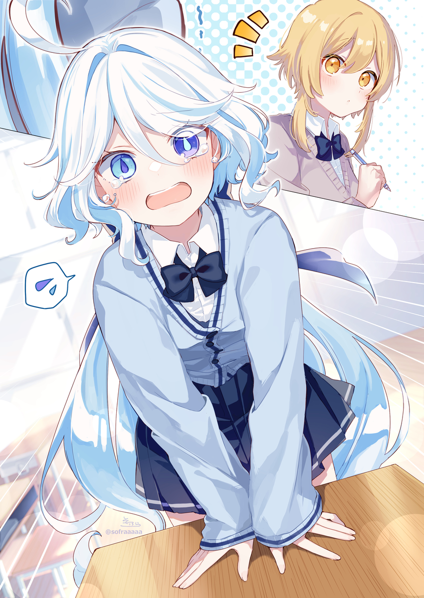 This is a pixiv picture whose title is 制服フリーナ.