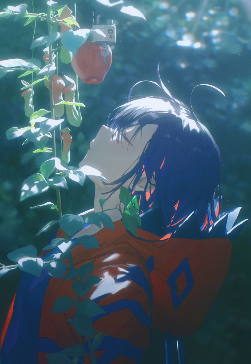 This is a pixiv picture whose title is 食虫植物.