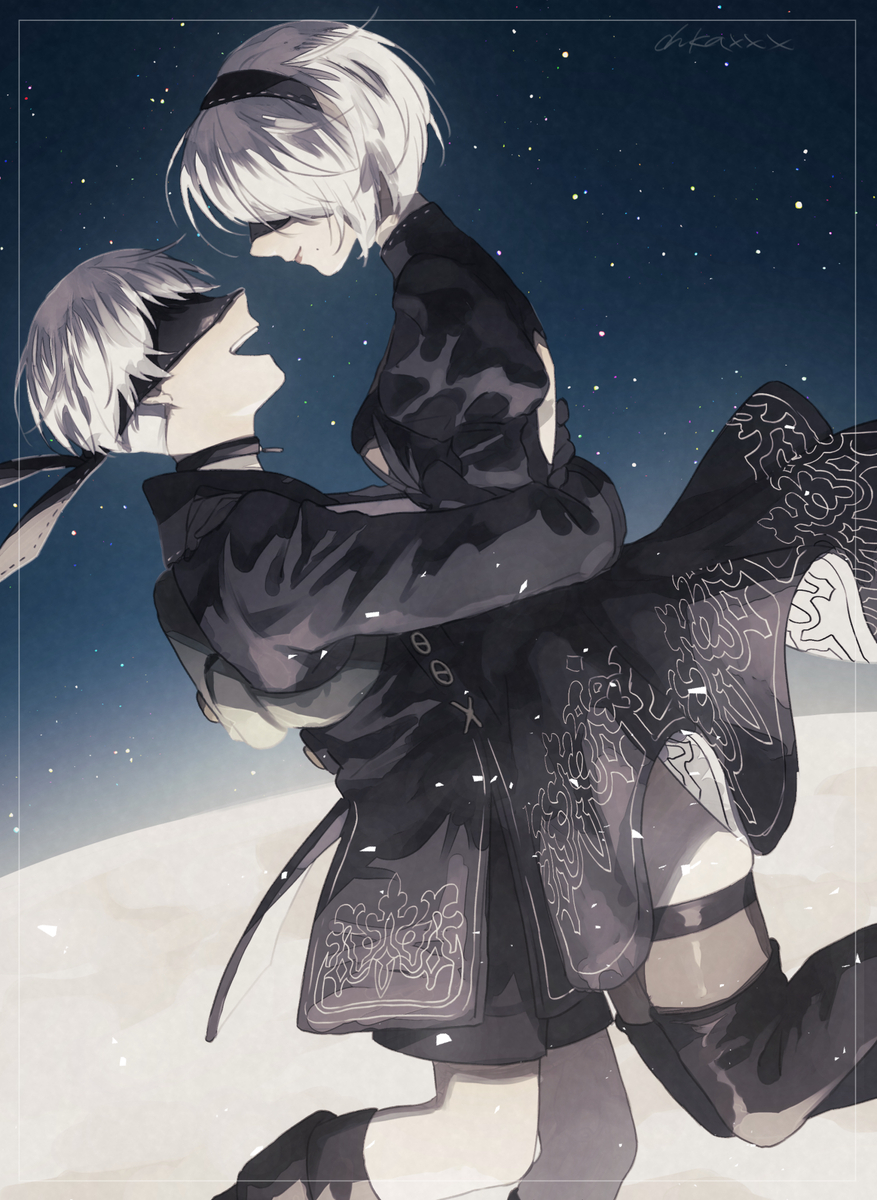 This is a pixiv picture whose title is ニーア LOG2.