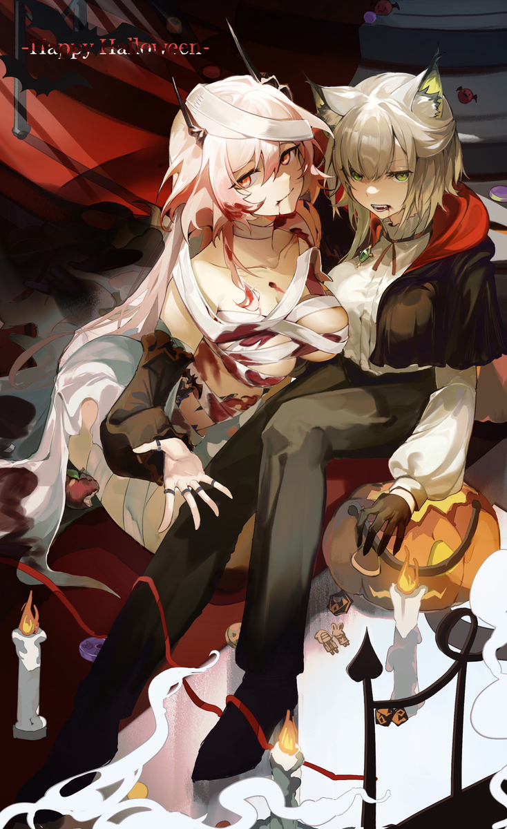 This is a pixiv picture whose title is Happy Halloween.