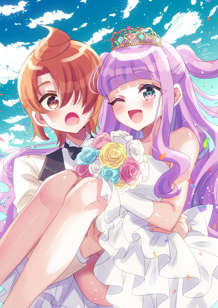 This is a pixiv picture whose title is ツバエル結婚式.