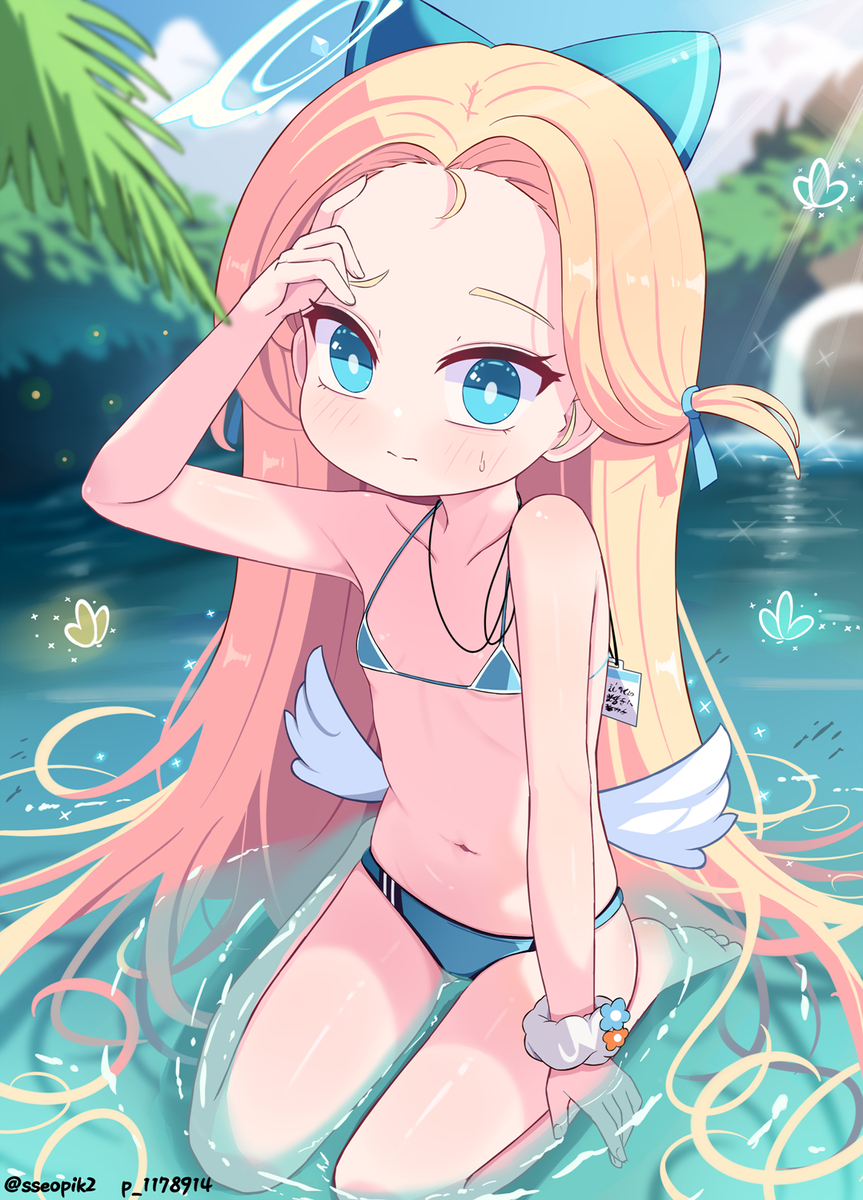 This is a pixiv picture whose title is 水着 ソラ.