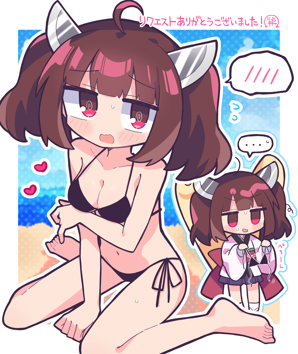 This is a pixiv picture whose title is 👙.