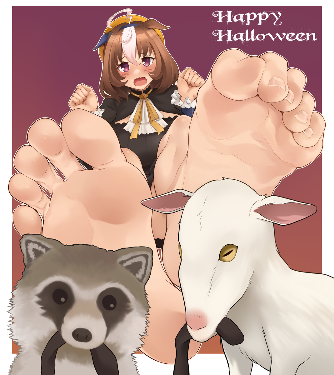 This is a pixiv picture whose title is ウマ娘足裏.