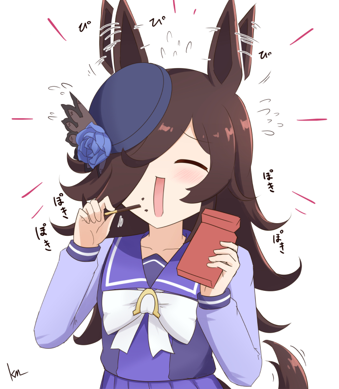 This is a pixiv picture whose title is ライスとポッキー.