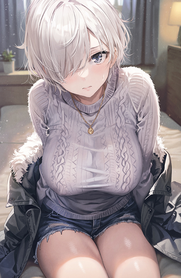 This is a pixiv picture whose title is 脱いだらすごかった子🧥.