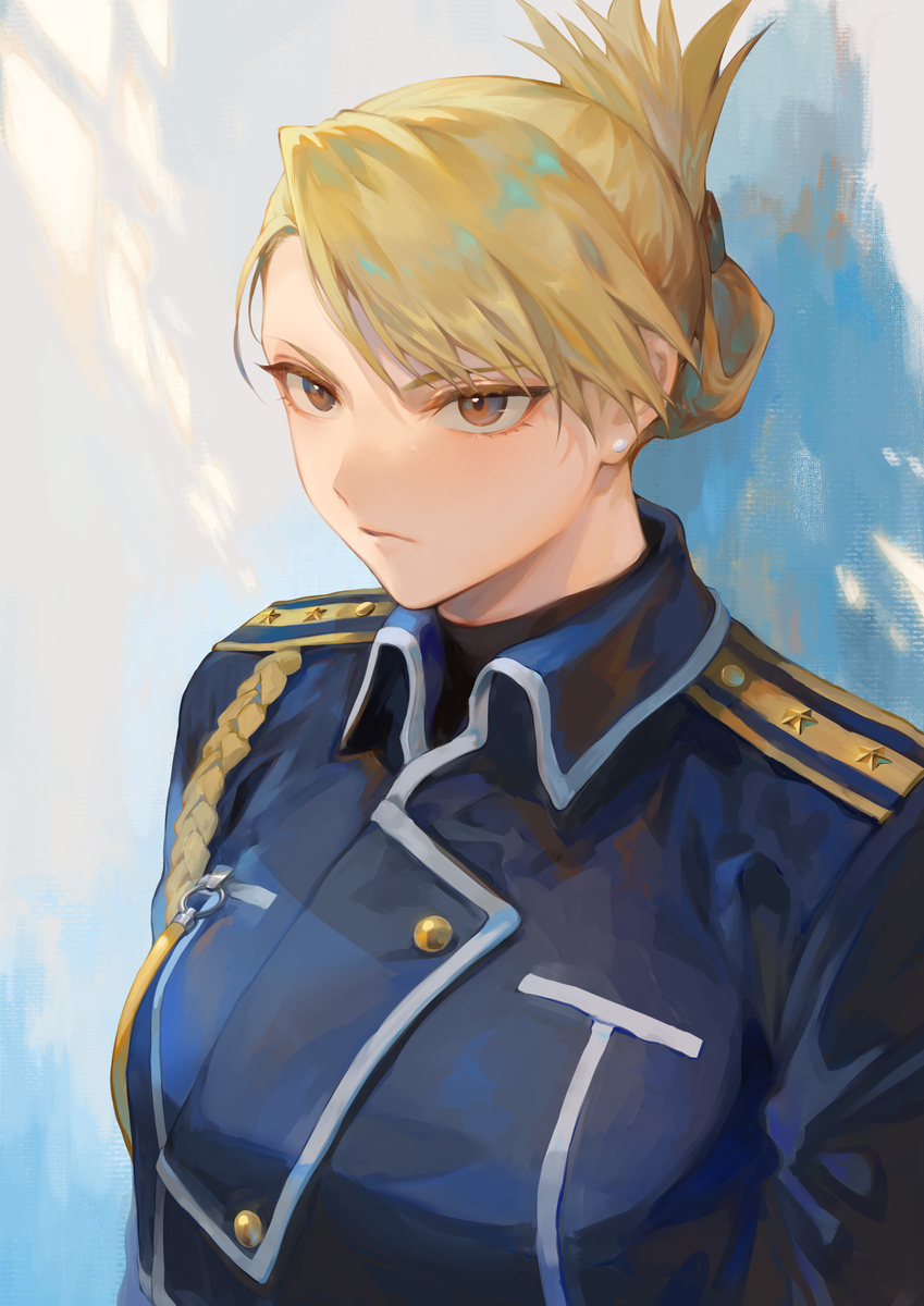 This is a pixiv picture whose title is ホークアイさん.