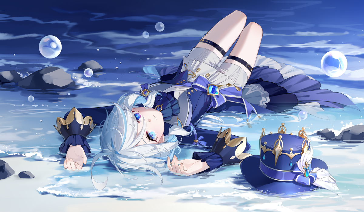 This is a pixiv picture whose title is 芙宁娜.