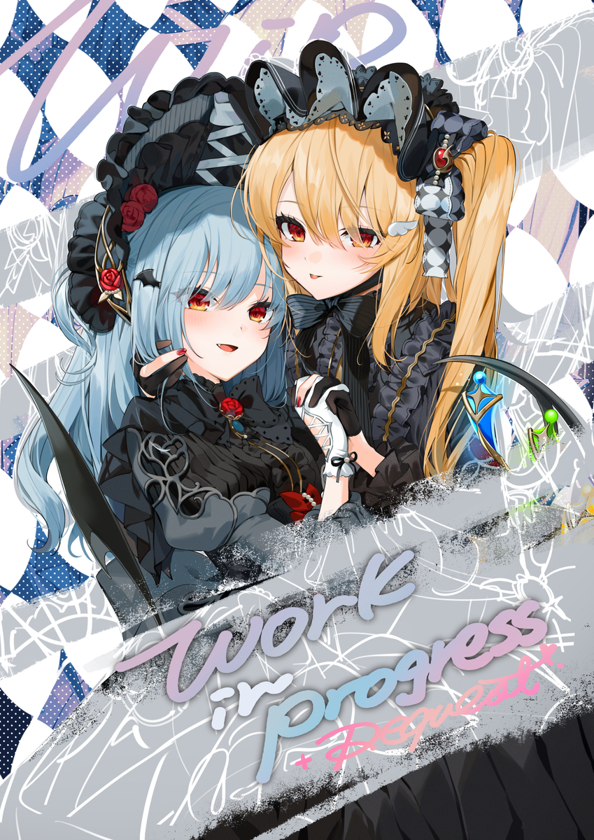 This is a pixiv picture whose title is 【例大祭新刊】Work in Progress.