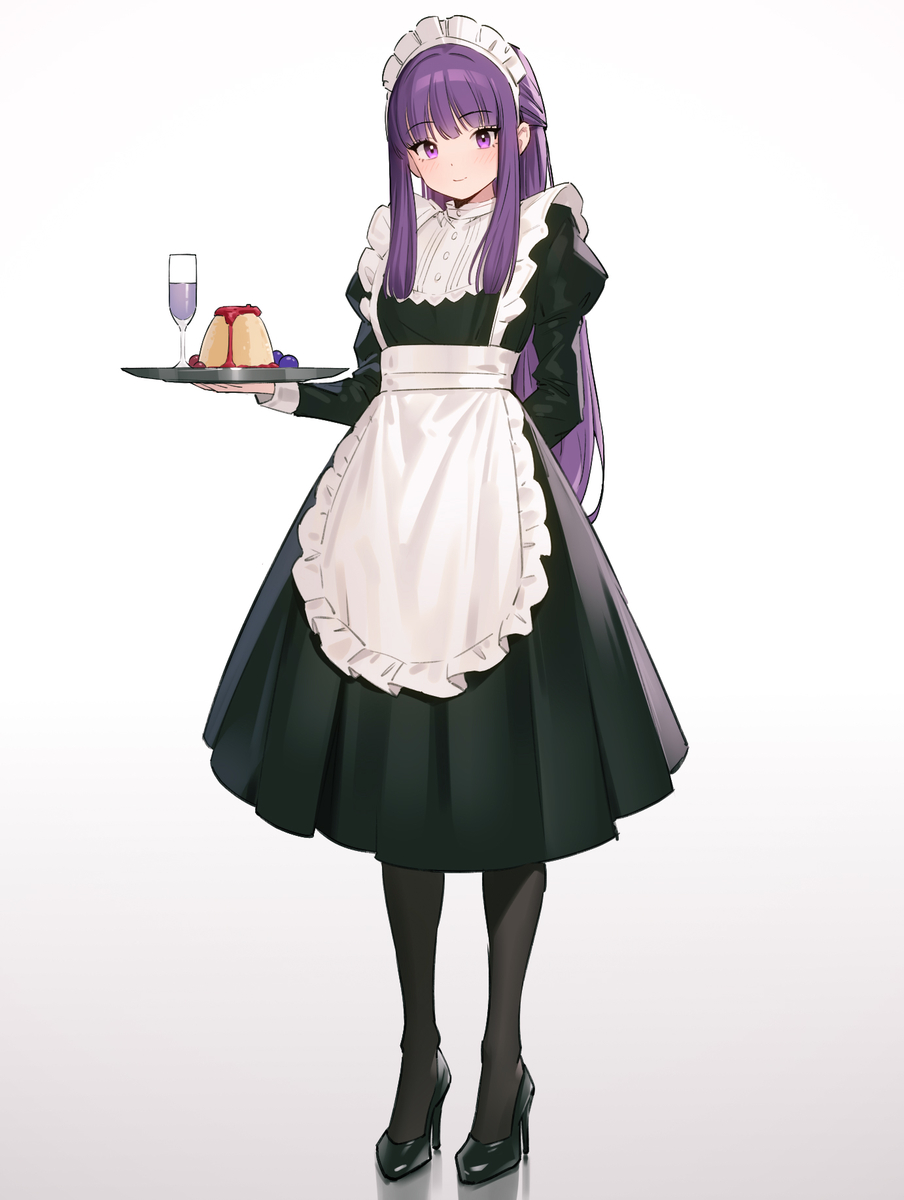 This is a pixiv picture whose title is Fern maid outfit.