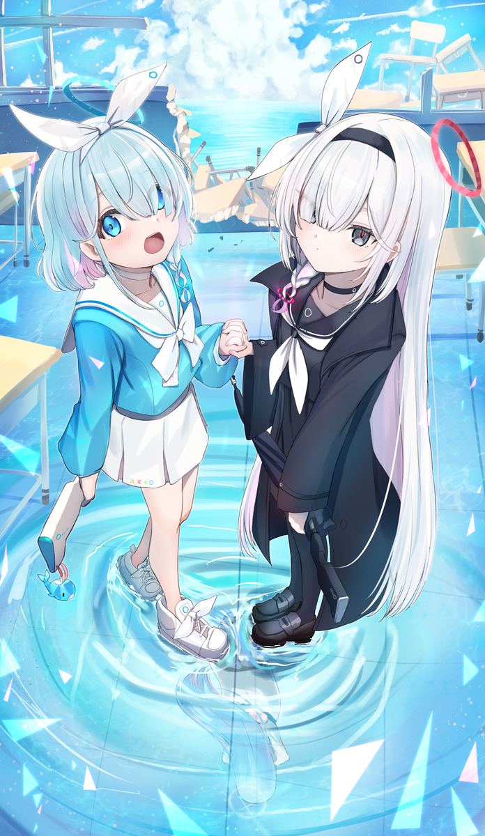 This is a pixiv picture whose title is 100日目　ブルーアーカイブ.