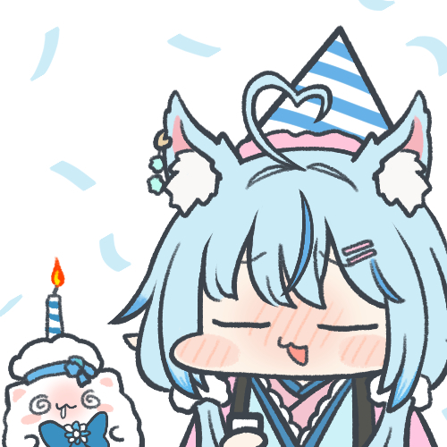 This is a pixiv picture whose title is 雪花ラミィ生誕祭2023.