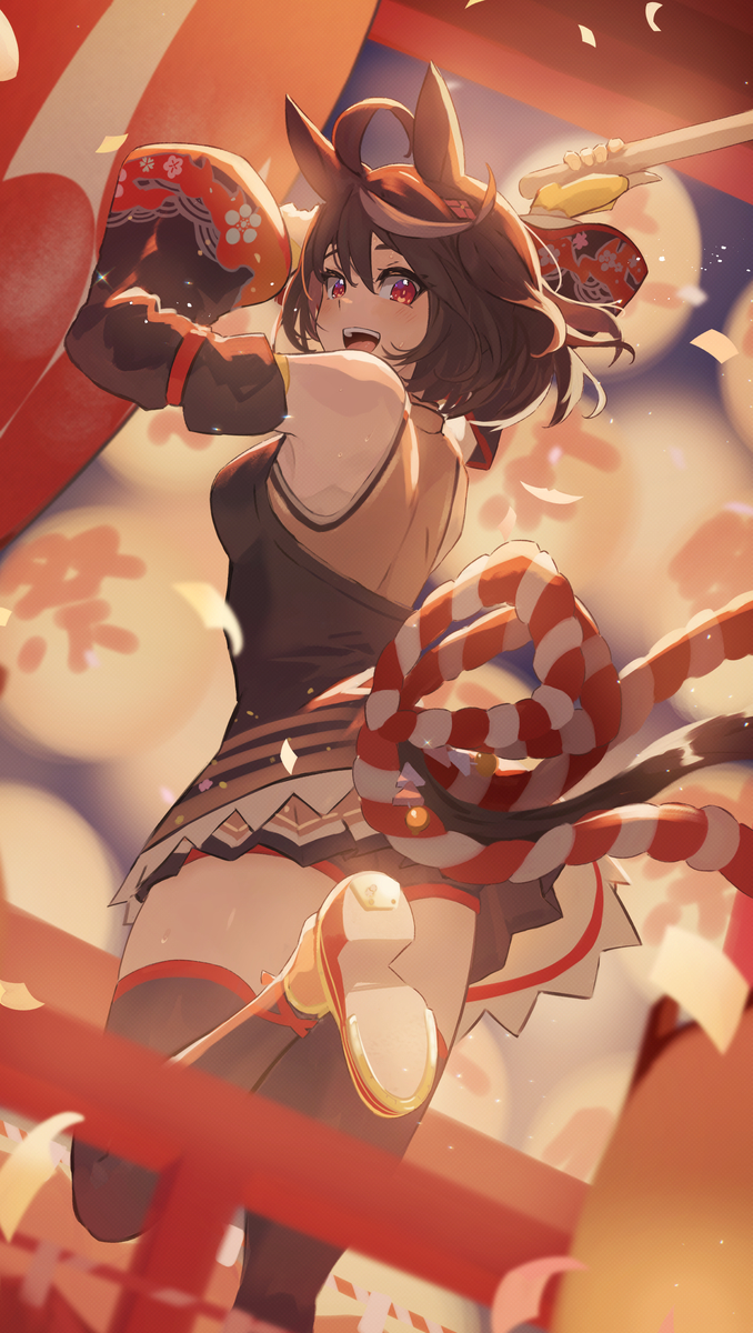 This is a pixiv picture whose title is キタサン祭り.