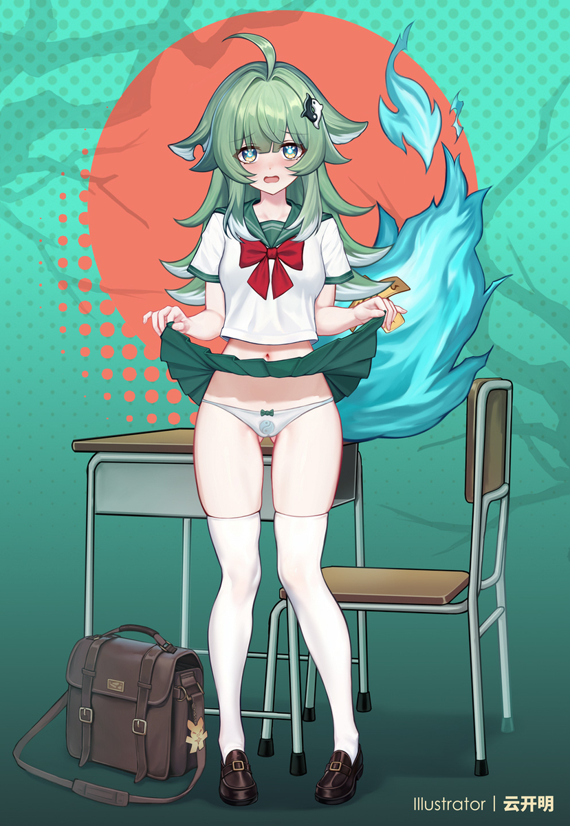 This is a pixiv picture whose title is 藿藿JK.