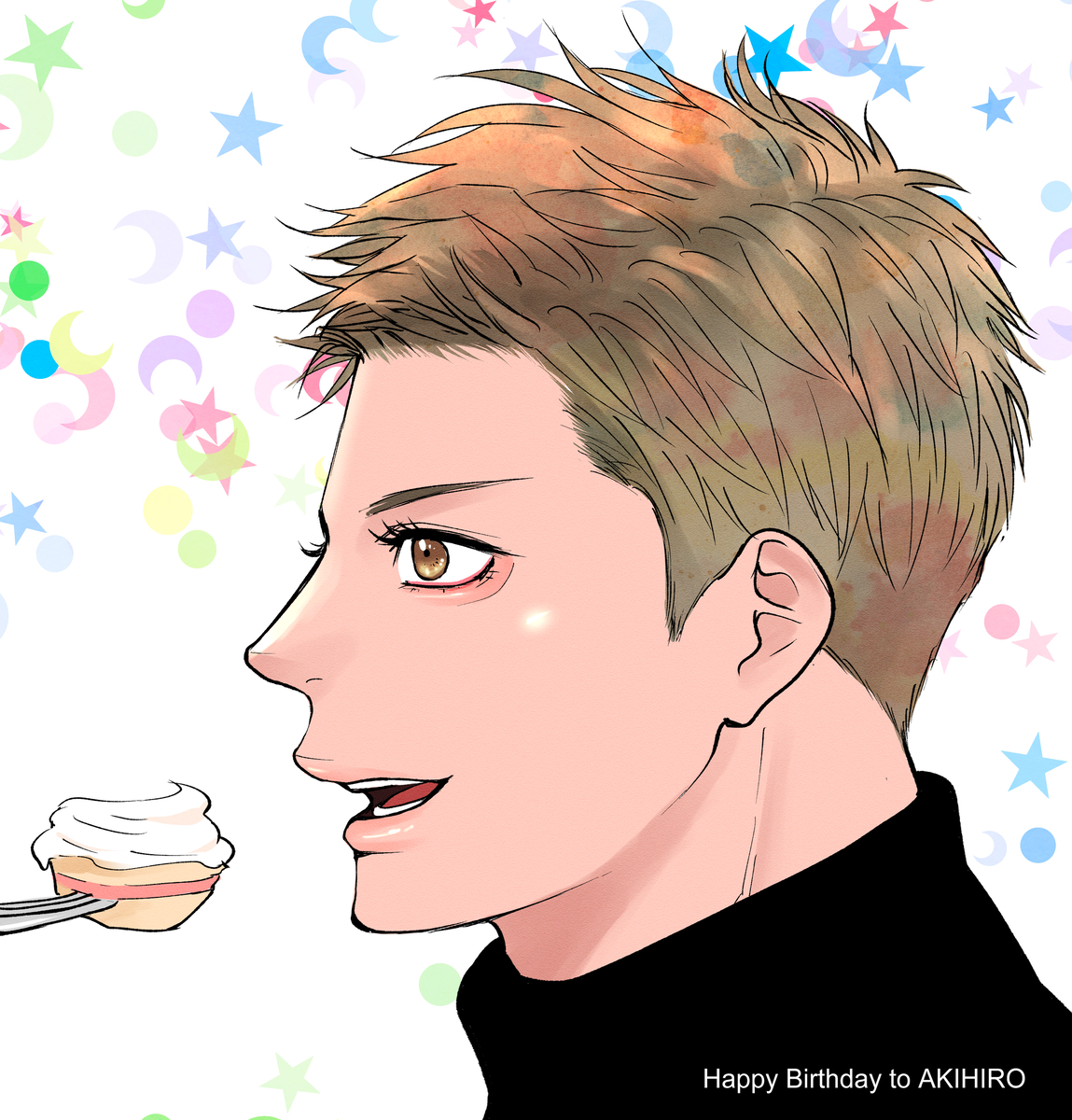 This is a pixiv picture whose title is 【鮫恋】尾田っち誕生日おめでとう！.