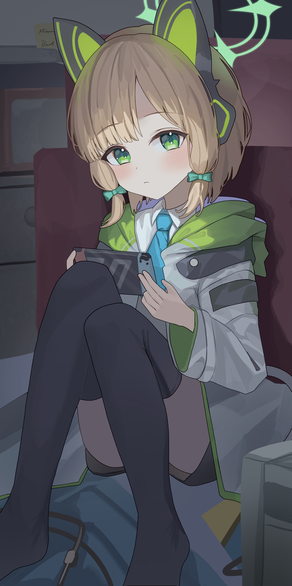 This is a pixiv picture whose title is 才羽ミドリ.