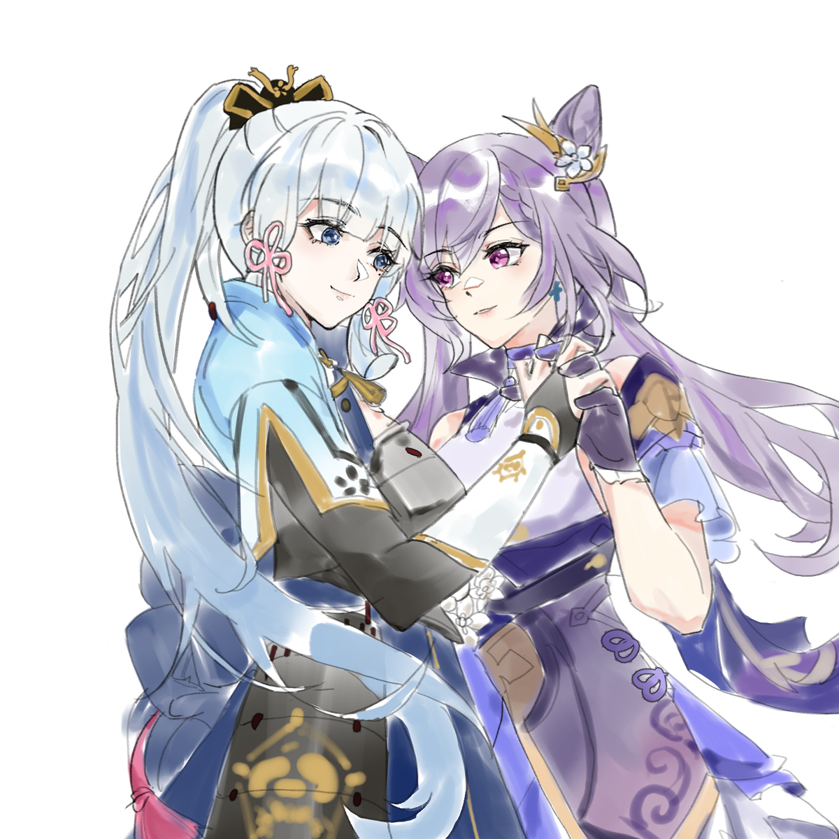 This is a pixiv picture whose title is 💜刻神💙.