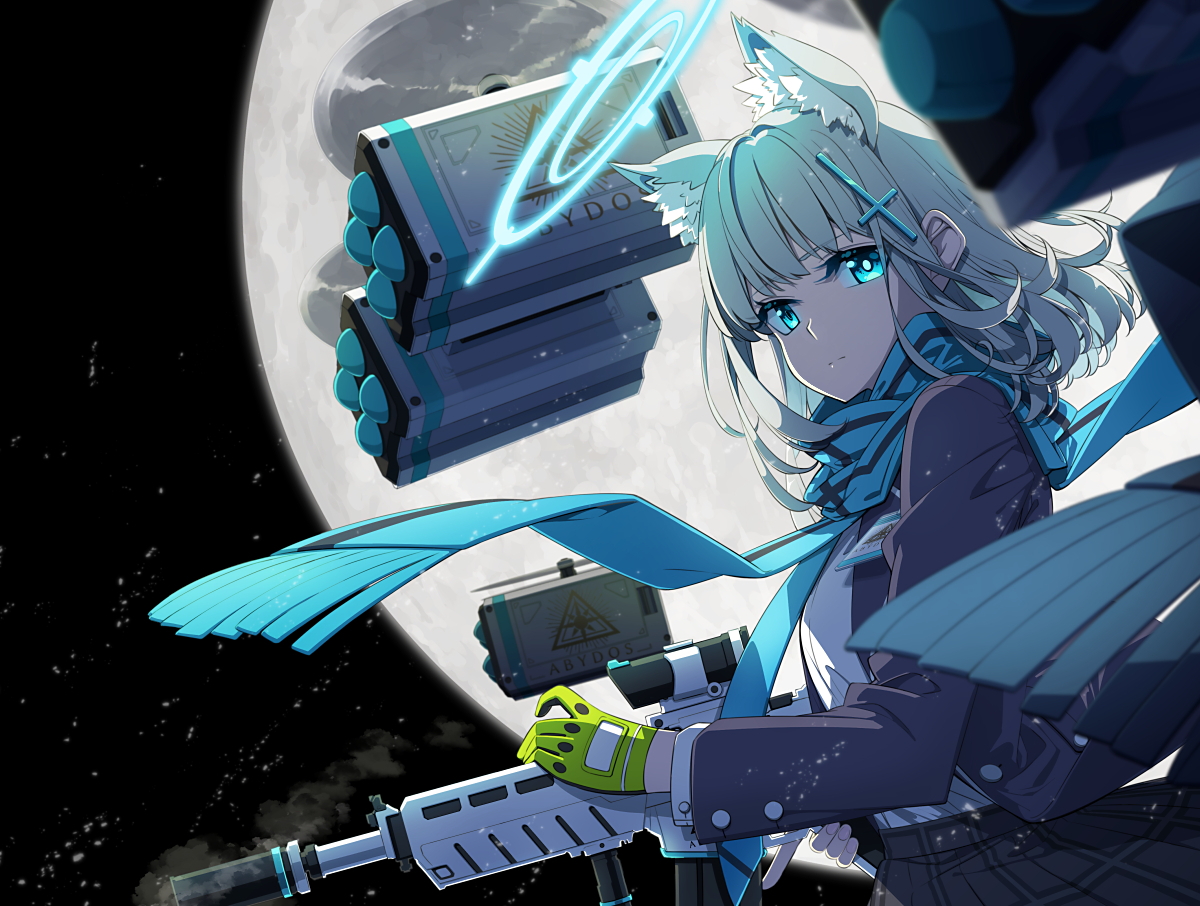 This is a pixiv picture whose title is 月夜の任務.
