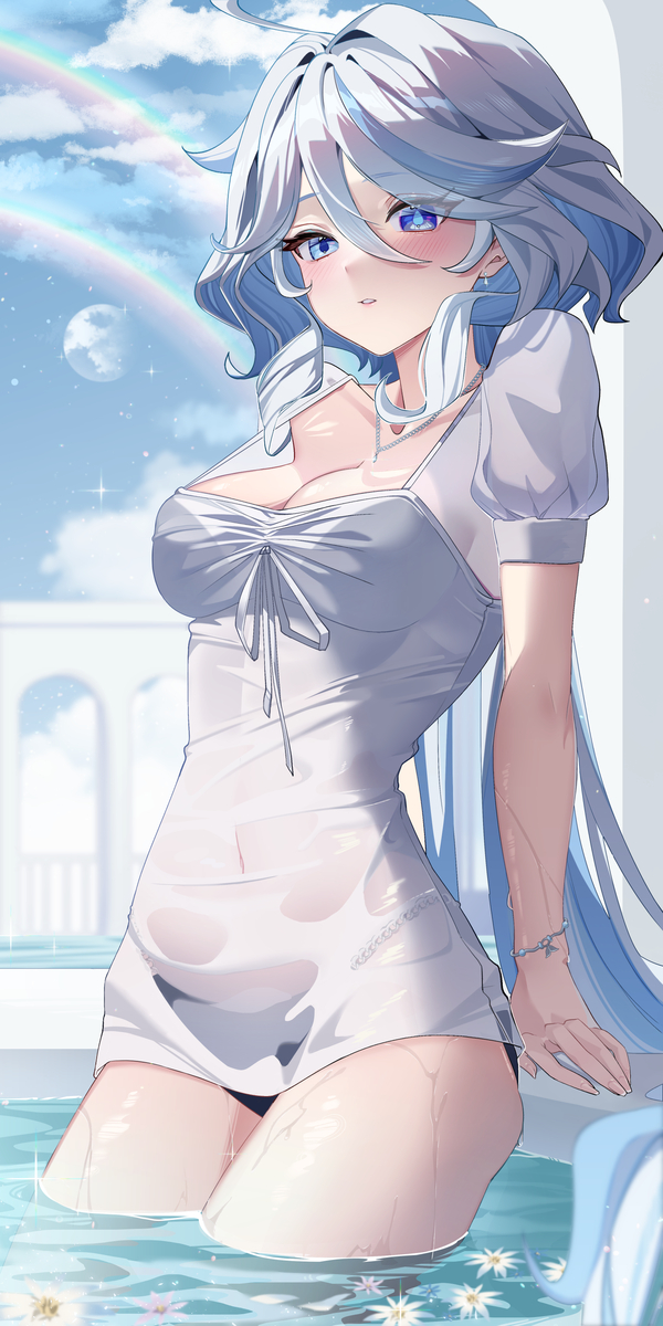 This is a pixiv picture whose title is 💧💧.