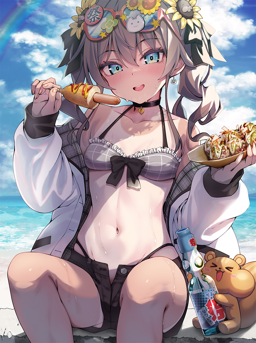 This is a pixiv picture whose title is 水着夏色まつりさん.