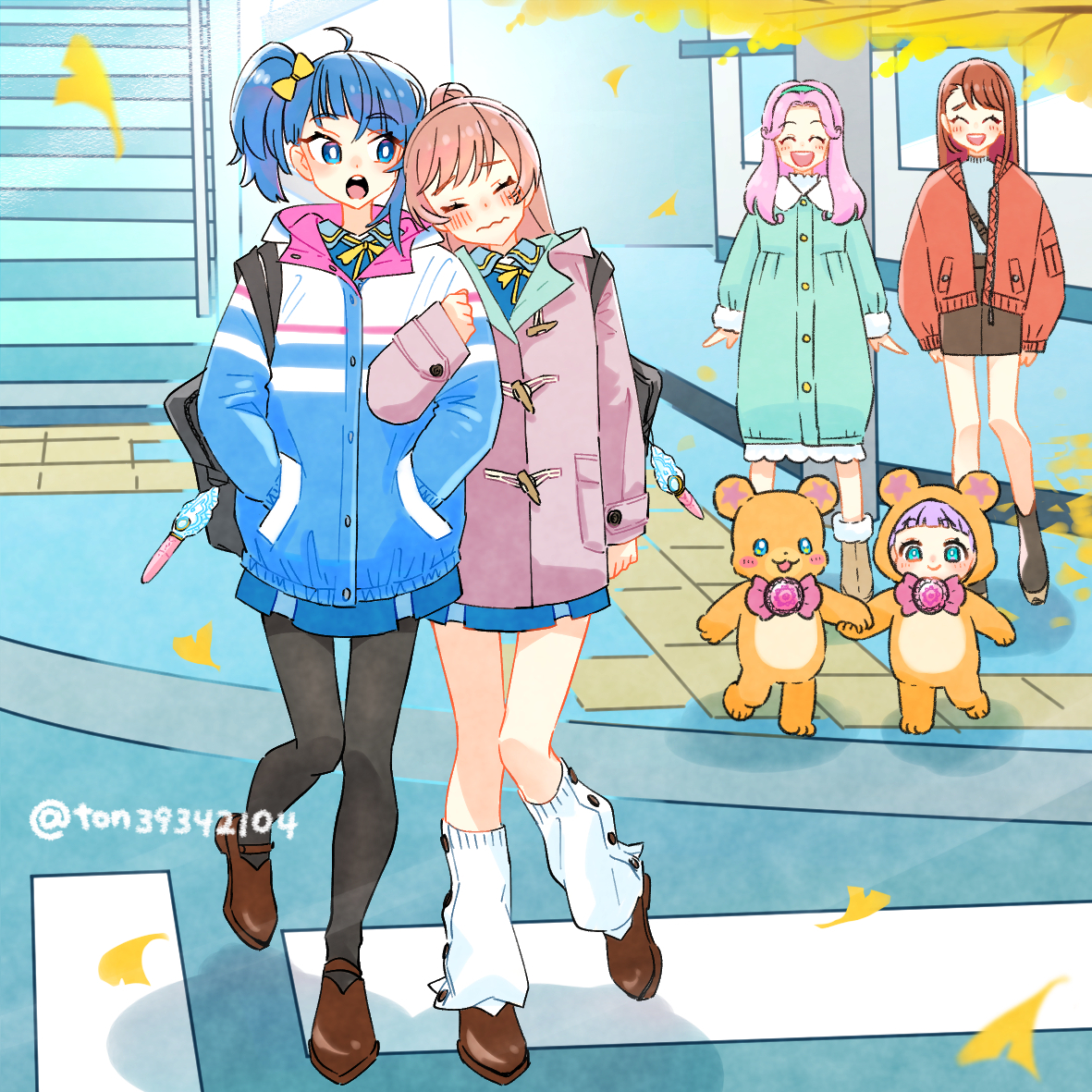 This is a pixiv picture whose title is 寒い～❄.