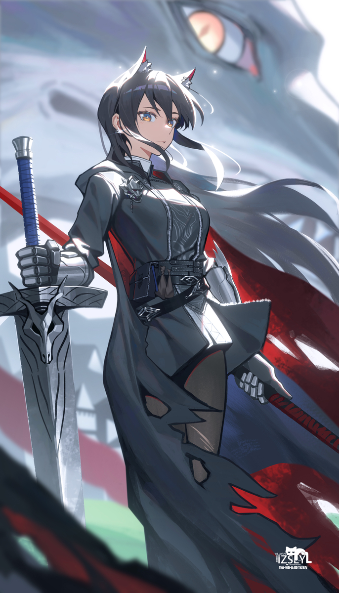 This is a pixiv picture whose title is 缄默德克萨斯.