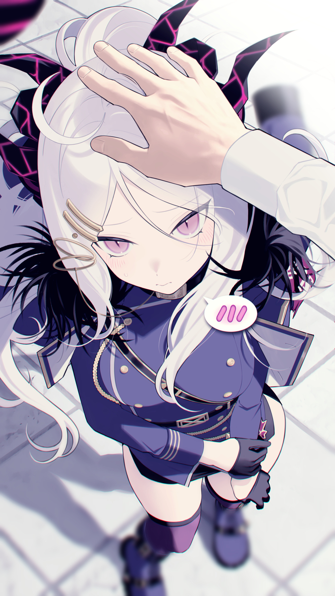 This is a pixiv picture whose title is あの…そ、そんなに撫でないでくれる？.