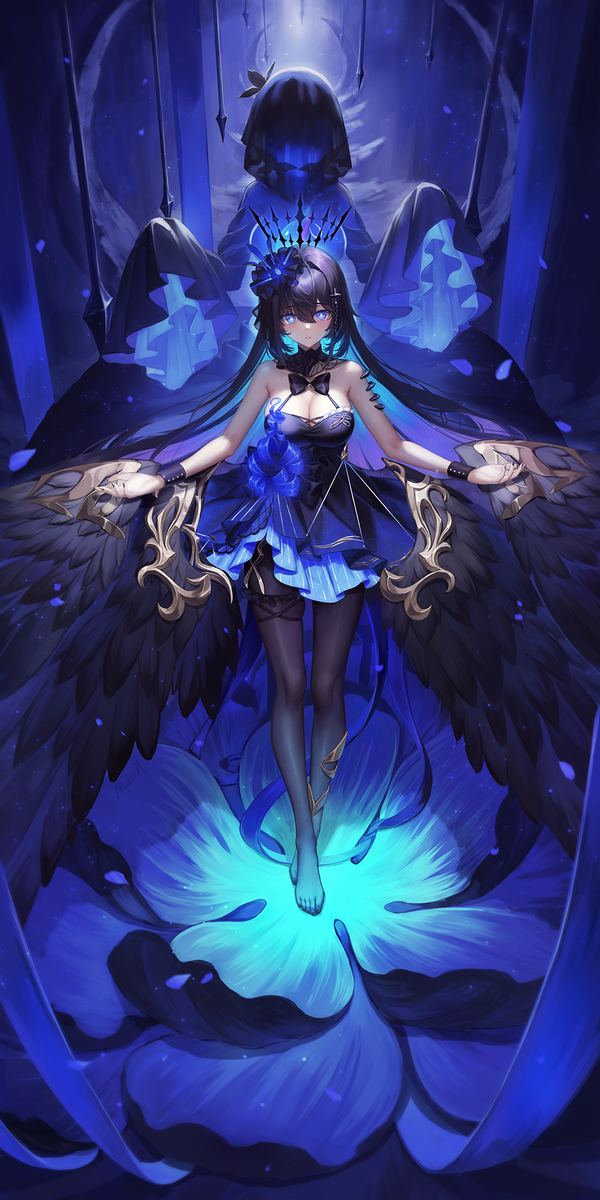 This is a pixiv picture whose title is 死神の戴冠式.