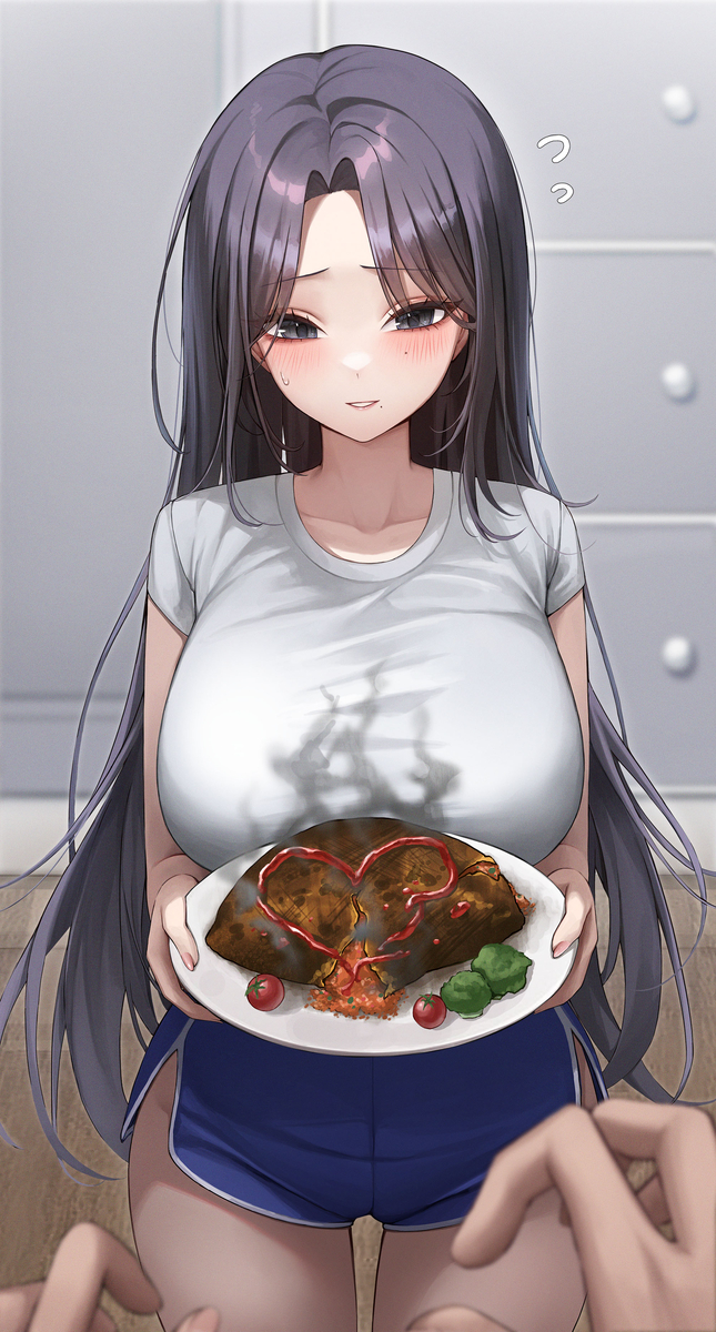 This is a pixiv picture whose title is 今日はオムライスですけど....