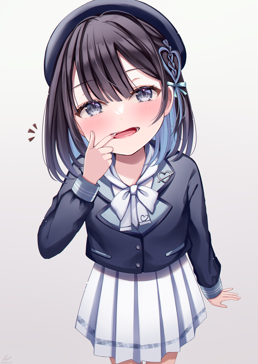 This is a pixiv picture whose title is 八重歯をみせてくれる子.