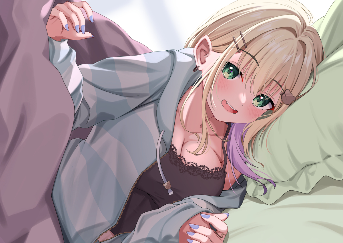 This is a pixiv picture whose title is 入る？.