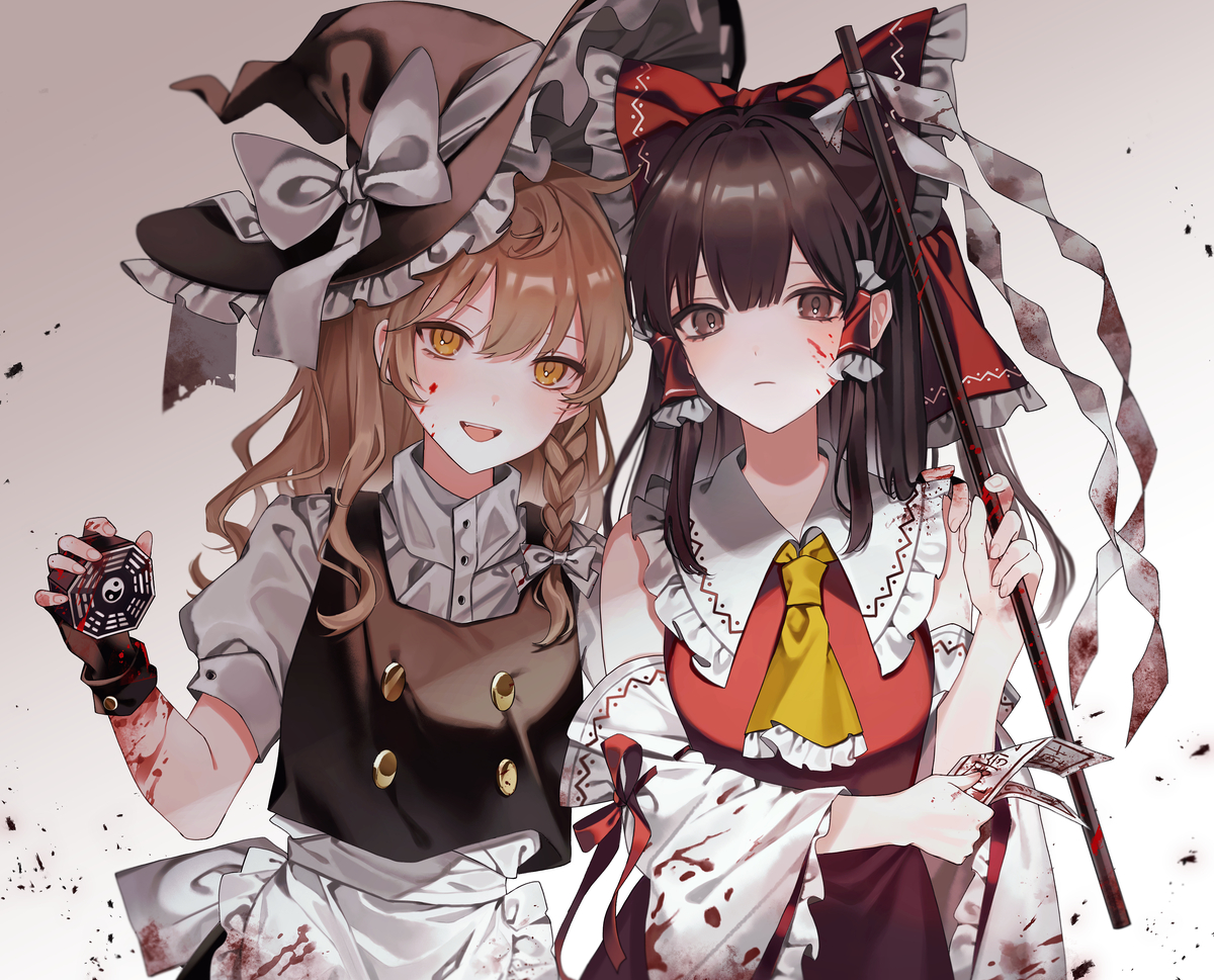 This is a pixiv picture whose title is 妖怪退治の専門家.