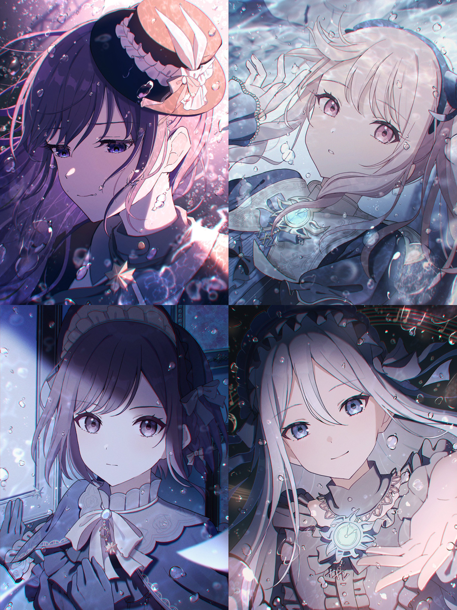 This is a pixiv picture whose title is 水底に影を探して.