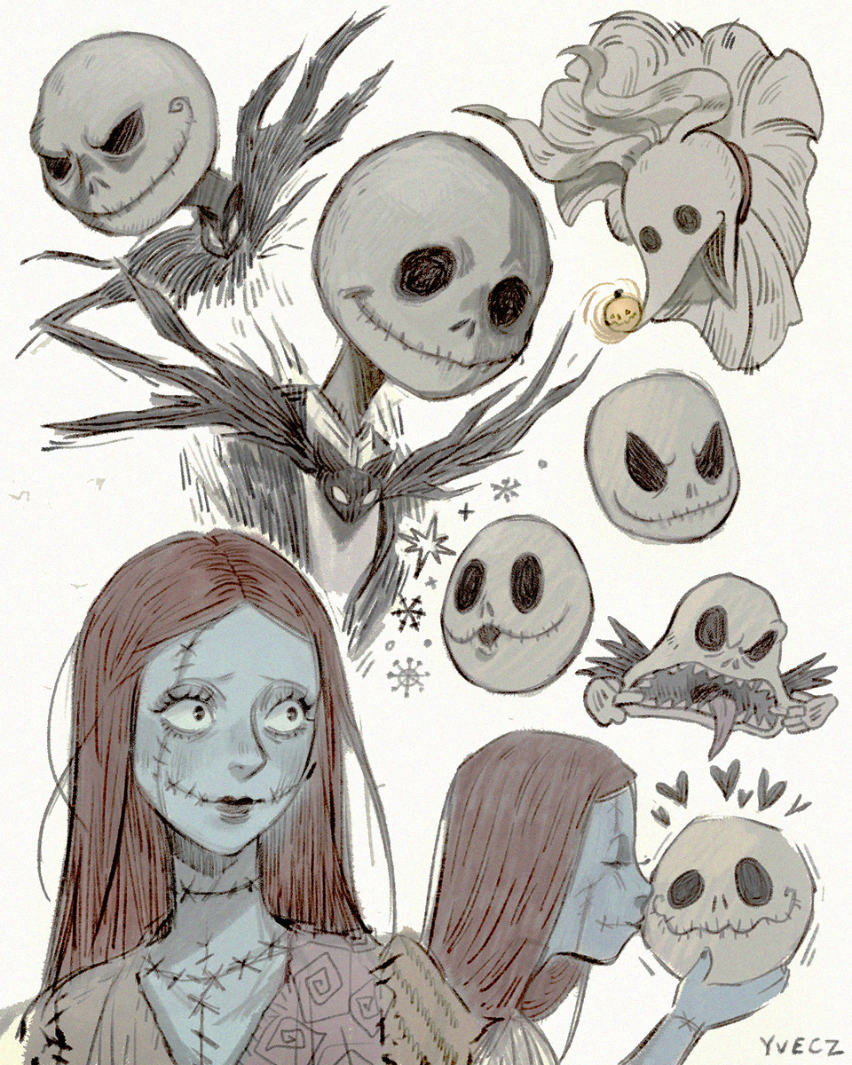 This is a pixiv picture whose title is ナイトメアー・ビフォア・クリスマス.