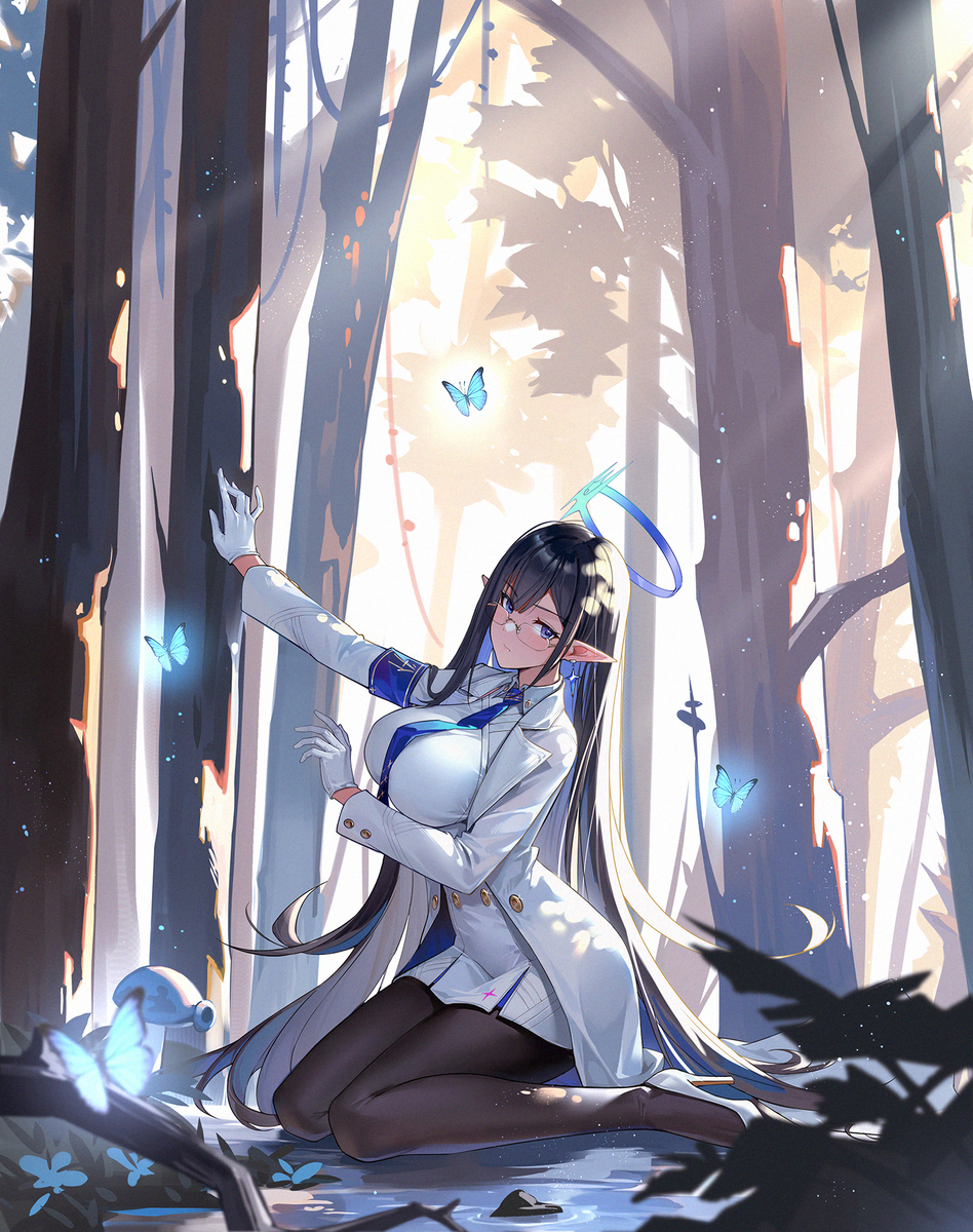 This is a pixiv picture whose title is 蔚蓝档案.