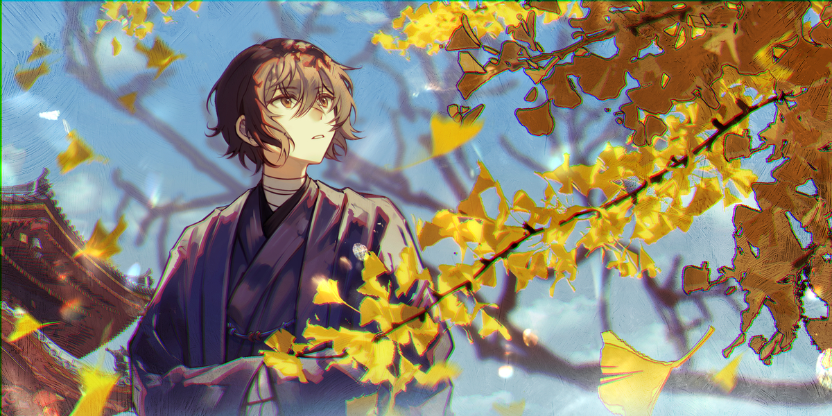 This is a pixiv picture whose title is 🍂.