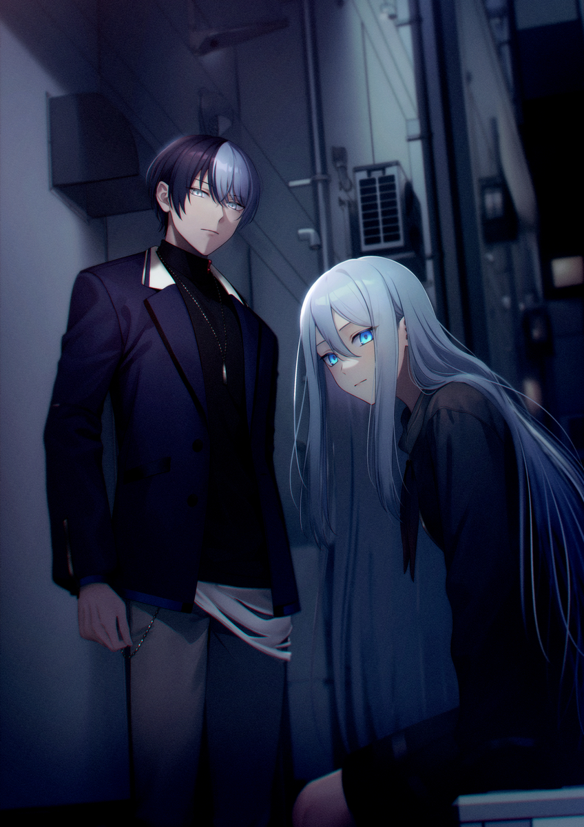 This is a pixiv picture whose title is 奏と冬弥.