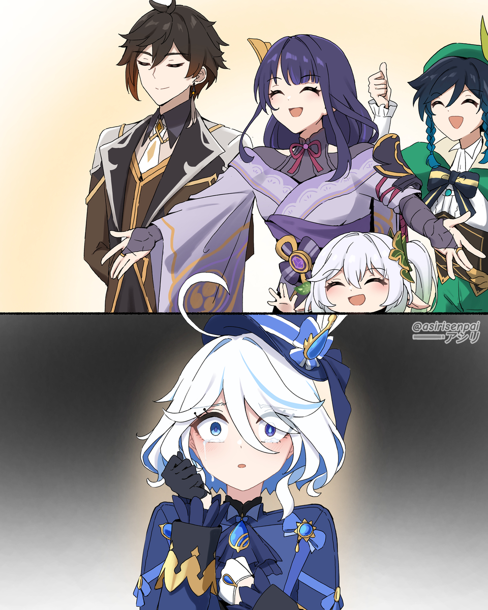 This is a pixiv picture whose title is Furina 👐.