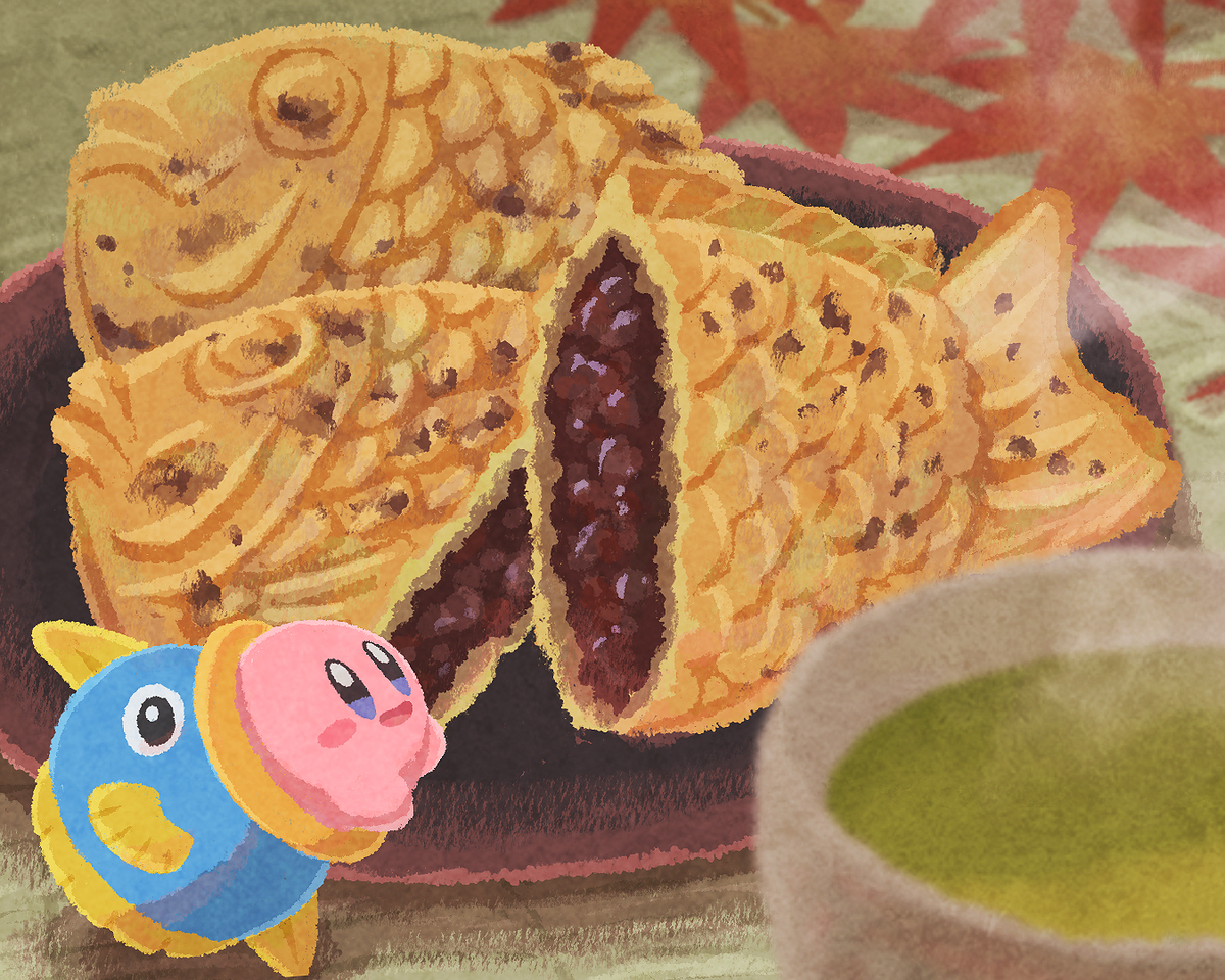 This is a pixiv picture whose title is たい焼き.