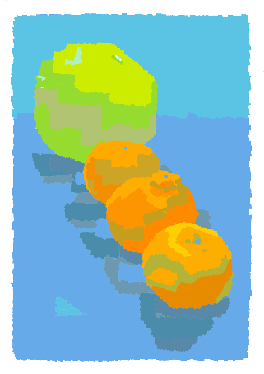 This is a pixiv picture whose title is 🍊🟧.