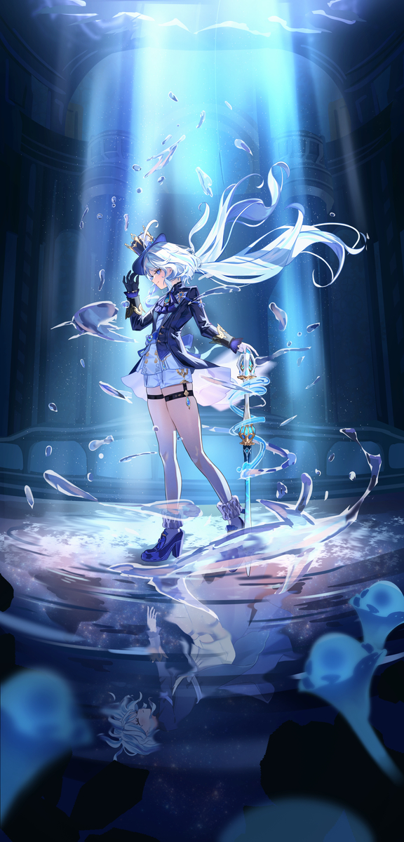 This is a pixiv picture whose title is 水神フリーナ.