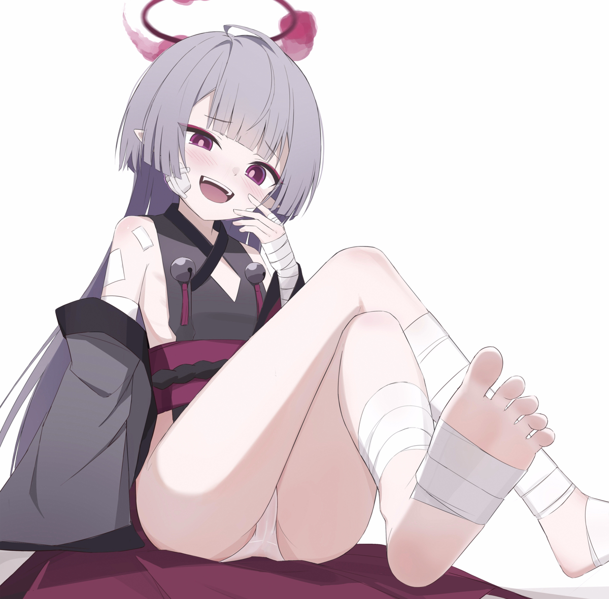 This is a pixiv picture whose title is 🦶！.