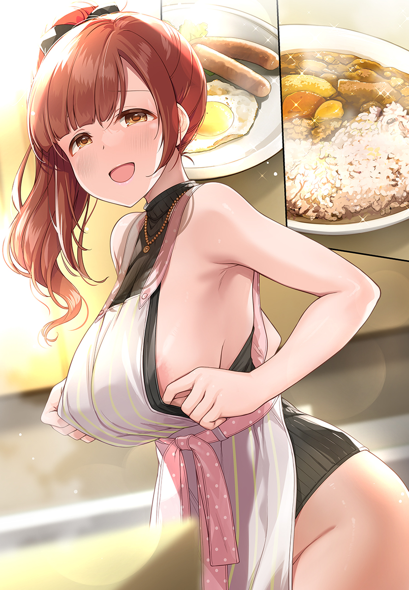 This is a pixiv picture whose title is 【336+】　「次はどっちにしますか？」.