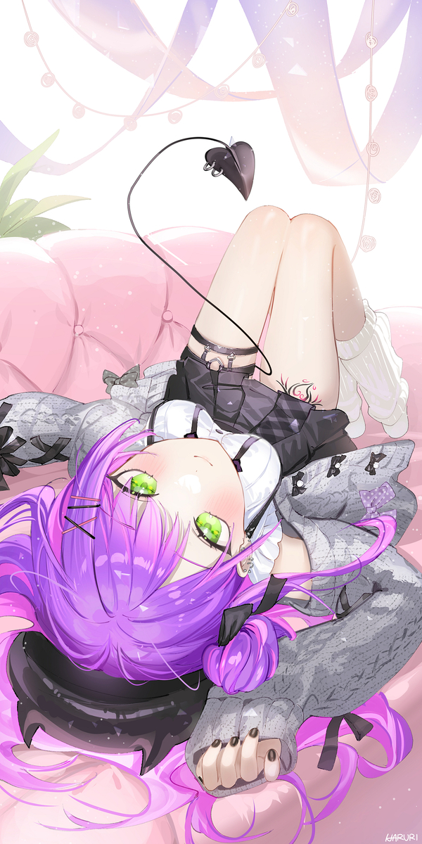 This is a pixiv picture whose title is 90日目 常闇トワ.